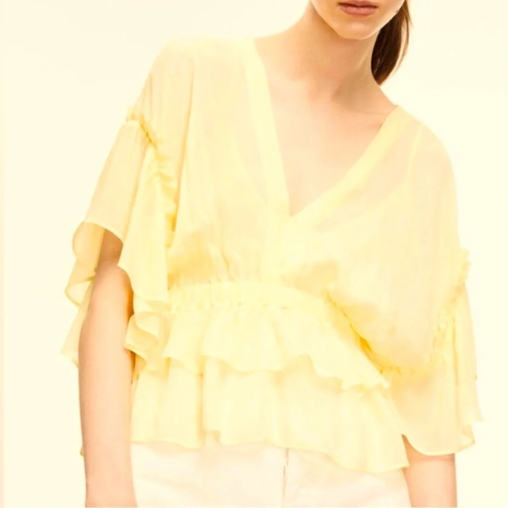 The Kooples Ruffled Blouse - Picture 1 of 3